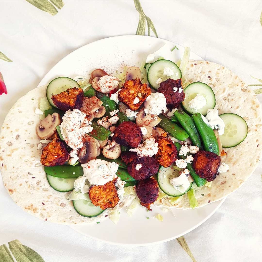 Recept Overheerlijke Vegetarische Spicy Falafel Wraps Fit Nl